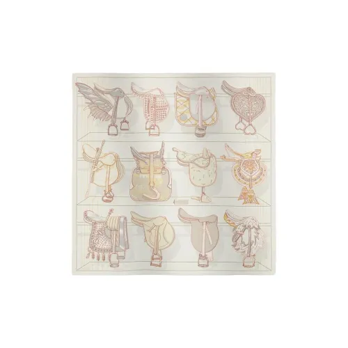 HERMES Шарфы из шелка Тутовый Женские Белые