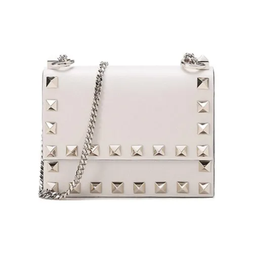 Valentino Кожа Портативная Сумка через плечо Сумка на плечо Женская Экрю