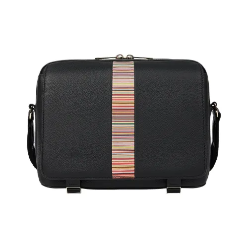 Paul Smith Кожа Курьерская Сумка Сумка через плечо Сумка для ноутбука Мужская Черная