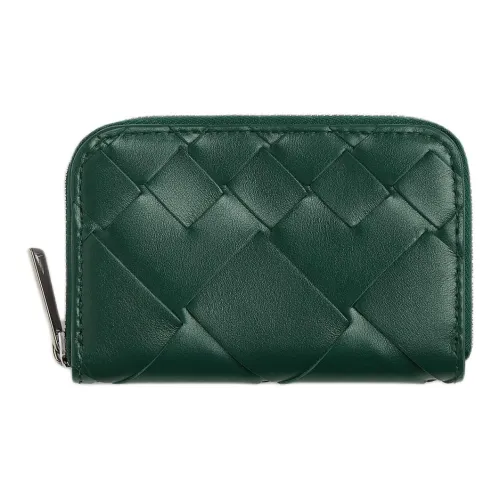 Bottega Veneta Intrecciato Телячья кожа Монетница Мужской Жадеит Зеленый