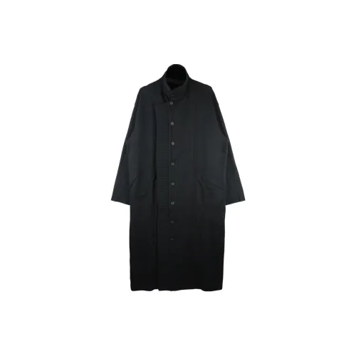 Yohji Yamamoto Черное Мужское Пальто