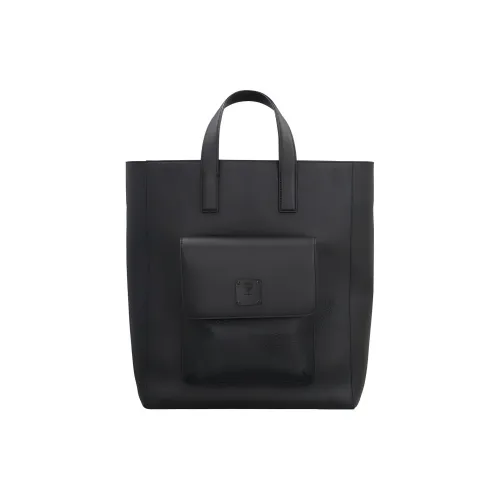 MCM Klassik Visetos Кожа Сумка через плечо Сумка среднего размера Мужская Черная