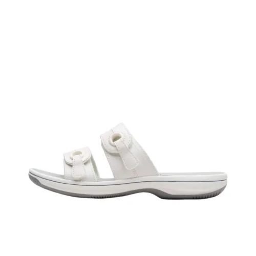 Clarks Устойчивые к истиранию Слипоны Женские Белые