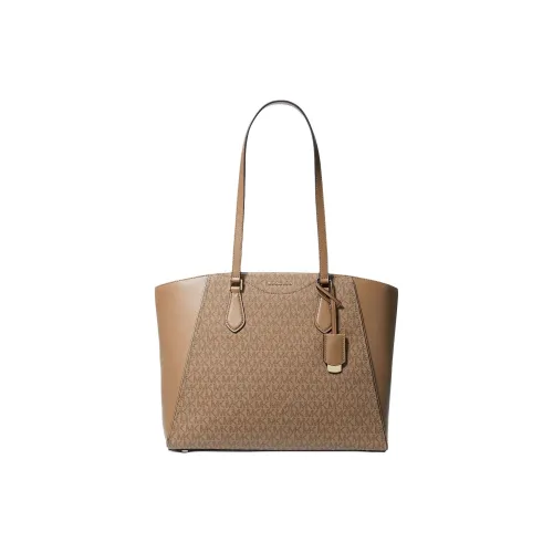 MICHAEL KORS TARYN Покрытый холст Тоут Сумка Сумка для покупок Сумка на плечо Большая Женская Коричневая