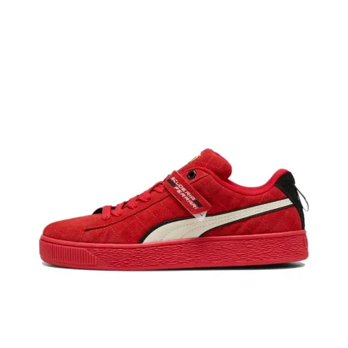 Scuderia Ferrari Race X PUMA Suede XL Низкие Кроссовки для скейтбординга Мужские Красные