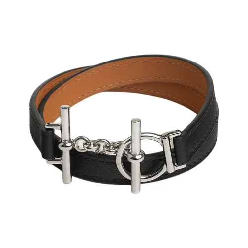 HERMES Телячья кожа Браслеты Унисекс Черный