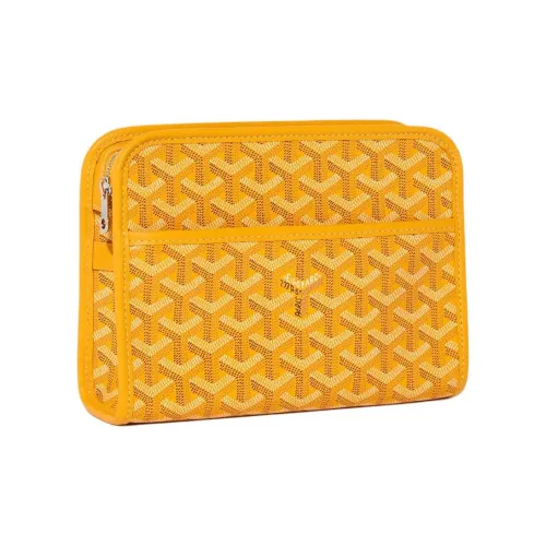 GOYARD JOUVENCE Холст Туалетная сумка Маленькая Унисекс Желтая