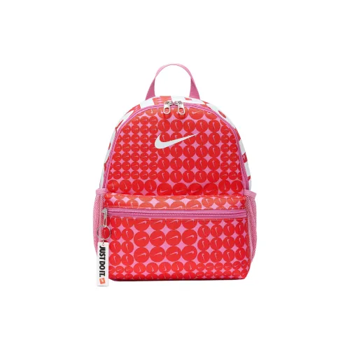 NIKE Brasilia Рюкзаки Волшебный Фламинго С кожаными вставками & Cant Красный & Белый Kids