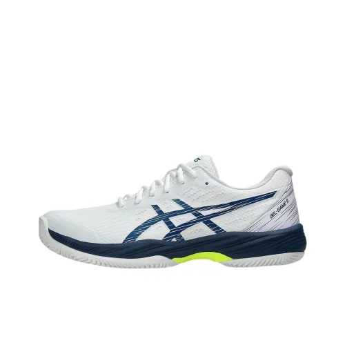 Asics Gel Game 9 Low Топ Теннисные Кроссовки Мужские Белые Синие