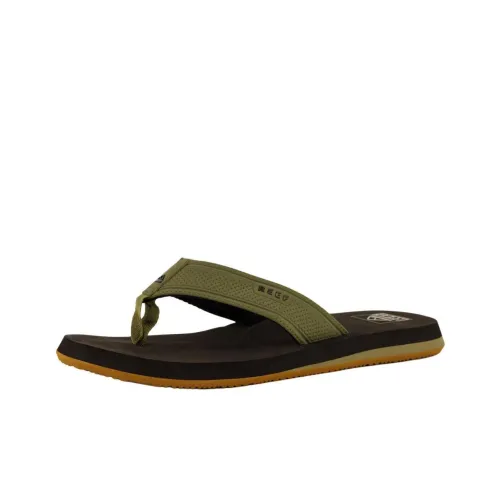 REEF Устойчивые к истиранию противоскользящие шлепанцы мужские зеленые