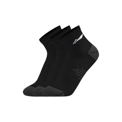 LINING Sports Life Collection Низкие носки унисекс 3 упаковки черный