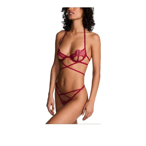 Victoria's Secret Pitch Red Женские Боди