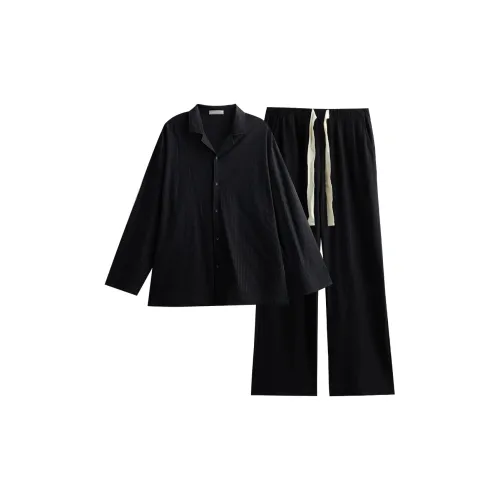 Same Language Пижамный комплект Мужской Глубокий черный