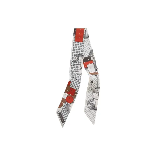 HERMES Шелковые шарфы Женские Белый