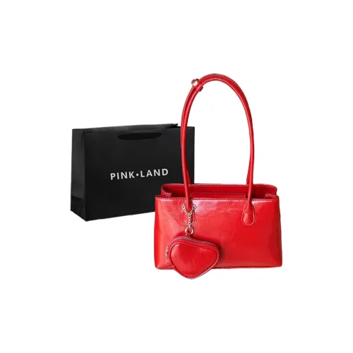 PINK·LAND ПУ (полиуретан) Сумка через плечо Женская Красная Черная