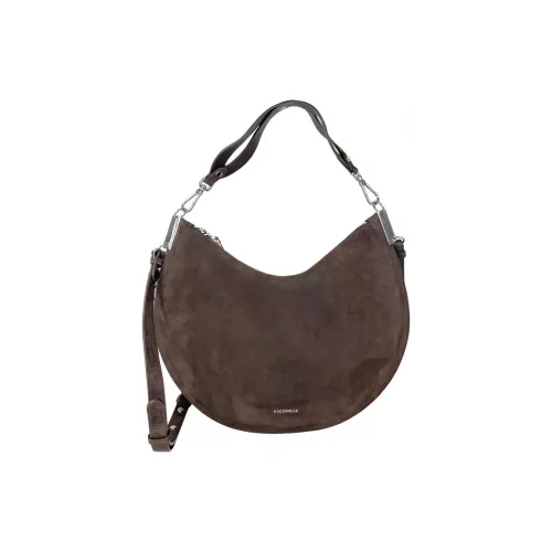 COCCINELLE Замшевая сумка через плечо большая унисекс жевательные конфеты коричневый