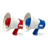 Маленький расклешенный кулон — красный + синий