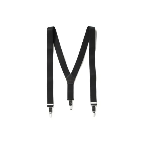 Yohji Yamamoto Район Полиэстер Подтяжки Унисекс Черный 4CM