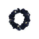 Минималистский стиль, резинка для волос с бусинами [Синий, 1 упаковка]