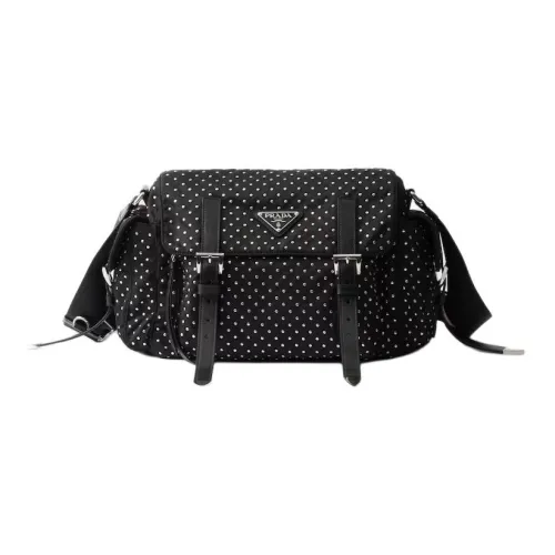 PRADA RE Нейлон Переработанный Полиамид Сумка через плечо Женская Черная