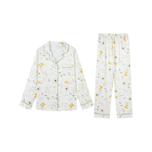 Городская красота Pajama Комплект Женский Мятно-зеленый