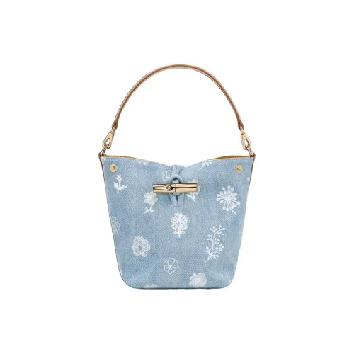 LONGCHAMP Холст Сумка Экстра Маленькая Женская Небесно-Синий