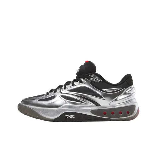 Reebok Engine A Баскетбольные кроссовки Low Топ Черный Серебряный Унисекс