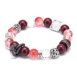 Свернутый Дракон Браслет с бусинами [Красный Дракон]