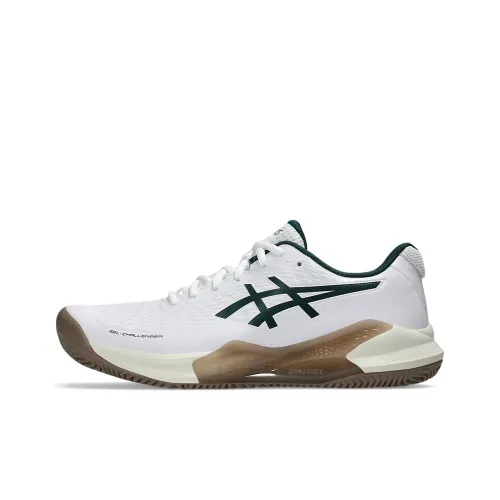 Asics Challenger 14 Gel Abrasion Resistant Низкий Топ Теннисные Кроссовки Мужские Белые