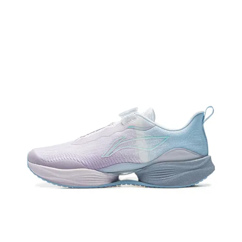 LINING YOUNG RUNNING KIDS Беговые кроссовки Низкий Топ Light Mist Фиолетовый/Glacier Blue Унисекс