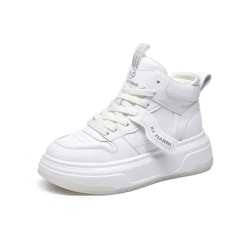 KEJIANNI Slip-resistant Abrasion-resistant Lightweight High-top Skateboarding Shoes Women's KEJIANNI Противоскользящие Износостойкие Легкие Высокие Кроссовки для Скейтбординга Женские