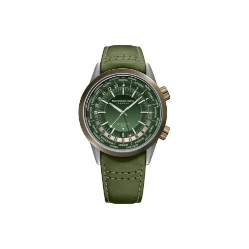 Raymond Weil Автоматический Механический Механизм Мужские Часы 40,5 мм Зеленый