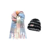 2 пачки (Синий и Розовый Шарф + Полосатая Кепка)
