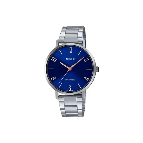 CASIO Кварцевый механизм нержавеющая сталь ремешок мужские часы синий циферблат