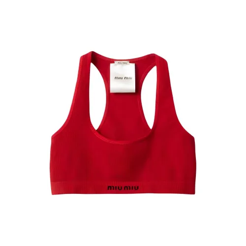 MIU MIU SS25 Майка Женская Красная