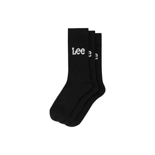 Lee 3 шт Черные Унисекс MID Носки до икры
