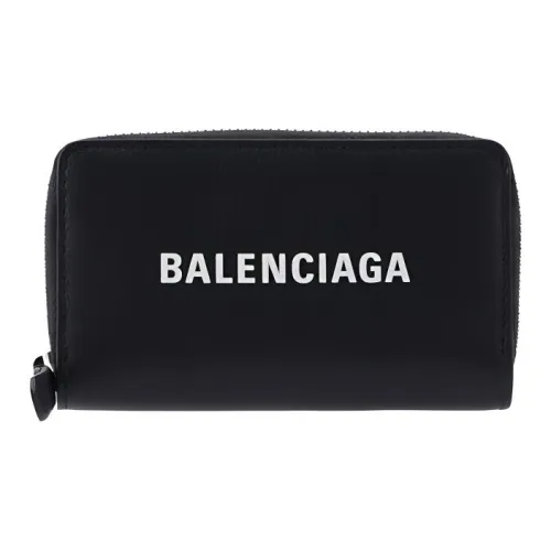 Balenciaga Коровья кожа Держатель для карт кошелек Женские Черный