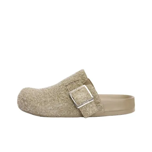 LOEWE Ease Buckle Домашние тапочки Мужские Хаки зеленый