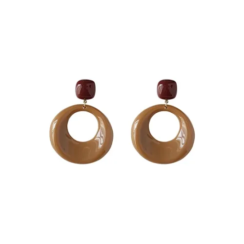 DTOTO Медный цинковый сплав смола нижняя заколка серьги унисекс