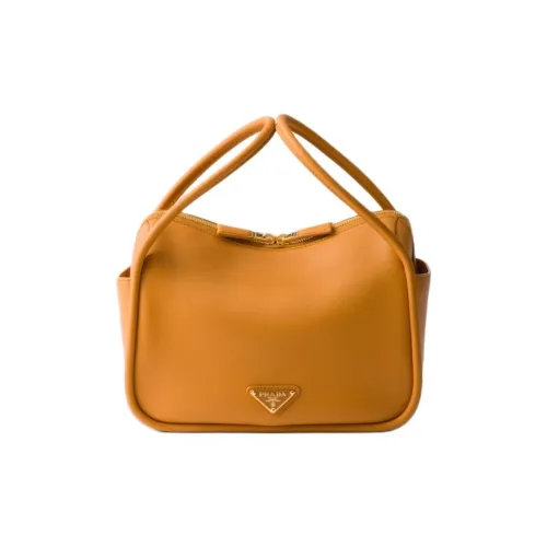 PRADA Телячья кожа Сумка Женская Янтарная