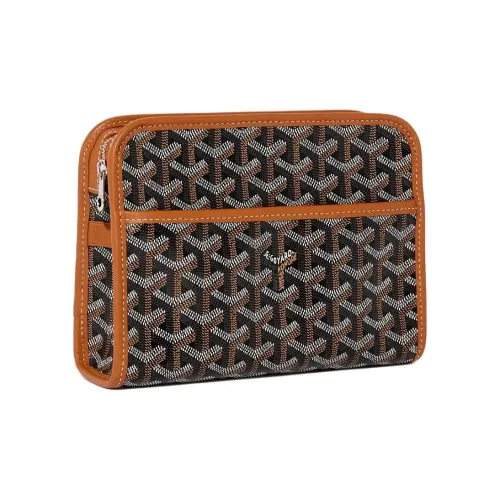 GOYARD JOUVENCE Телячья кожа Туалетная сумка Маленькая Унисекс Черная Коричневая