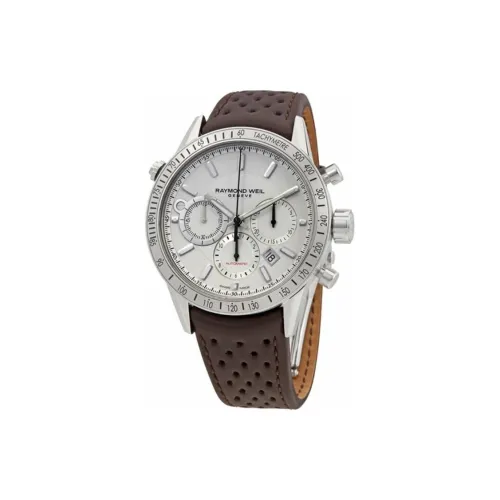 Raymond Weil Автоматический Механический Механизм Мужские Часы 43 мм Серебряный