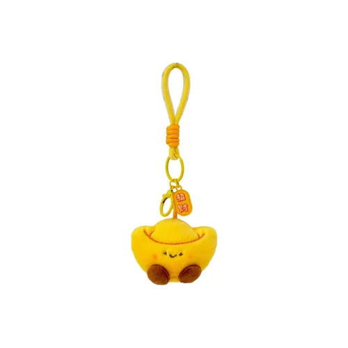 Dream Eater Процветание Wa Удача Furry Золотой Ингот Брелок Куклы Плюшевый Брелок 22 см Рекомендуемая Высота