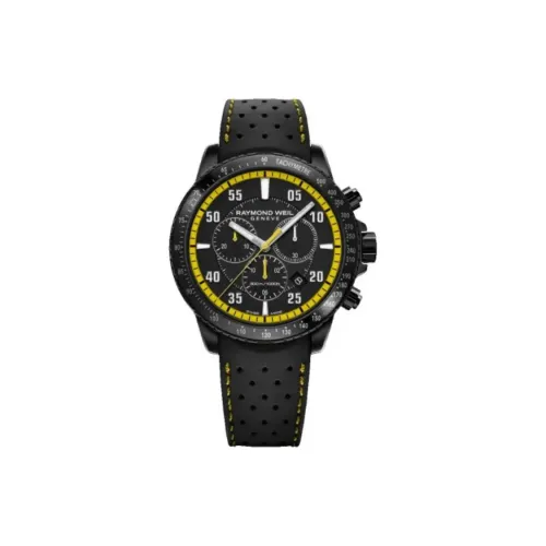 Raymond Weil Кварцевый механизм Мужские часы 43 мм Черный