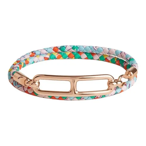 HERMES Шелк Браслеты Унисекс Золото