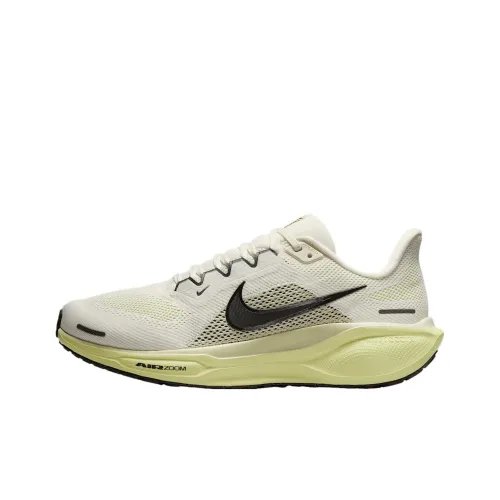 Nike Pegasus 41 Противоскользящий Устойчивый к истиранию Низкий Топ Повседневные Тренировочные Беговые кроссовки Мужские Белый Желтый Черный