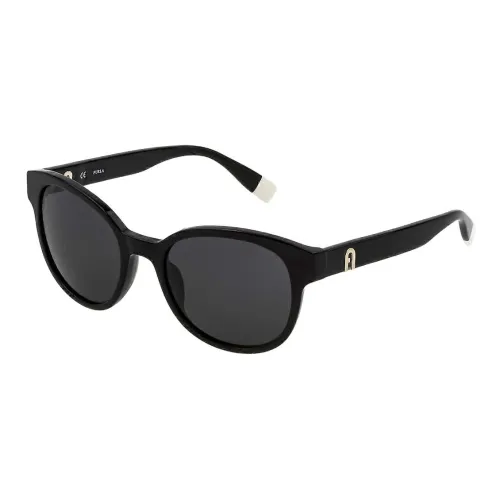 Furla Ацетат OVAL SUNGLASSES Женские Черный