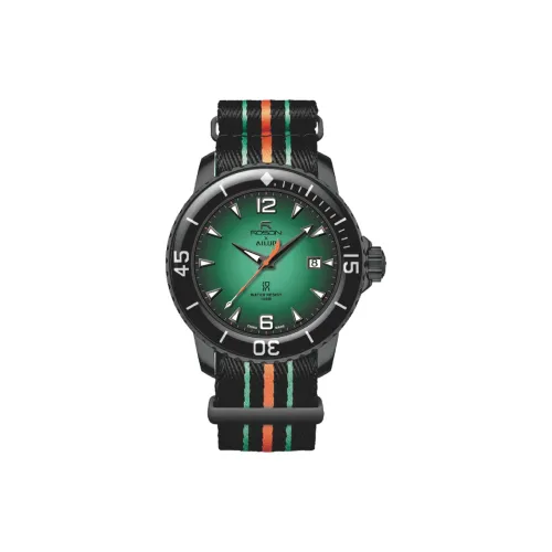 ROSDN Механический механизм ремешок из нейлона унисекс белый циферблат