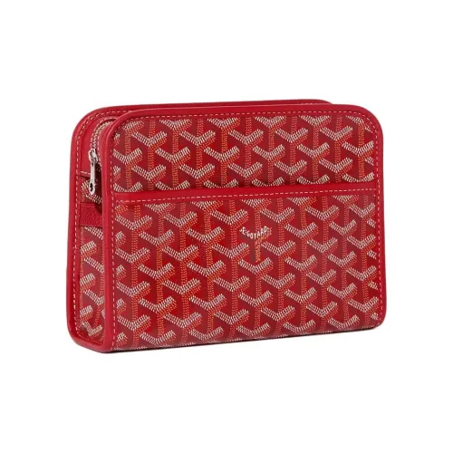 GOYARD Goya Холст Туалетная сумка Маленькая Унисекс Красная