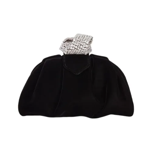 Giuseppe Zanotti GZ Бархат Косметичка Клатч Женский Черный